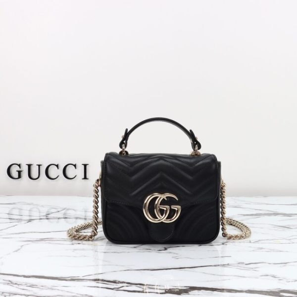 Gucci Marmont Mini avec poignée noir — réplique