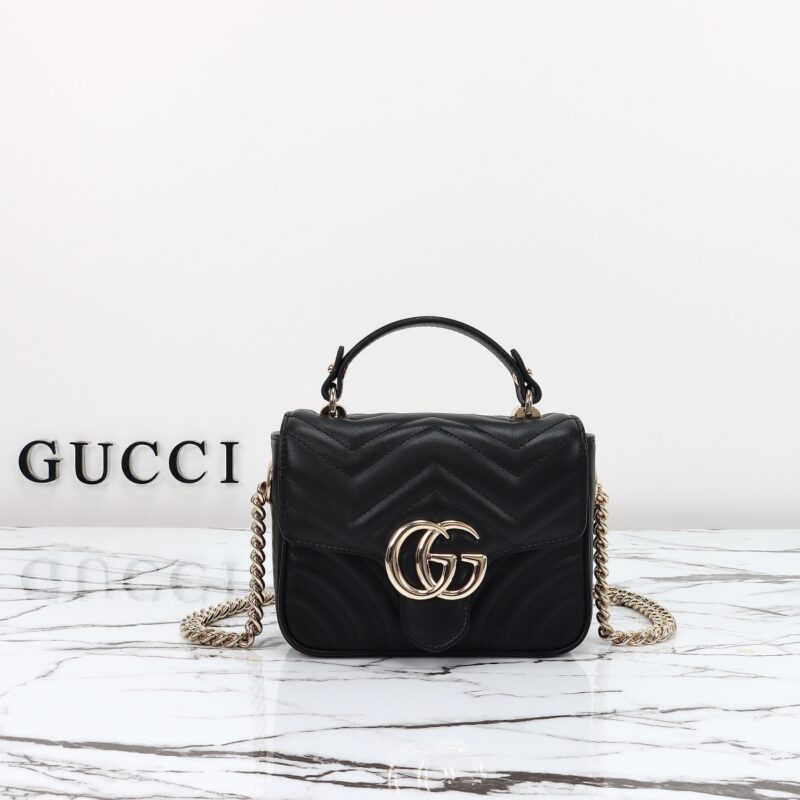 Gucci Marmont Mini avec poignée noir — réplique