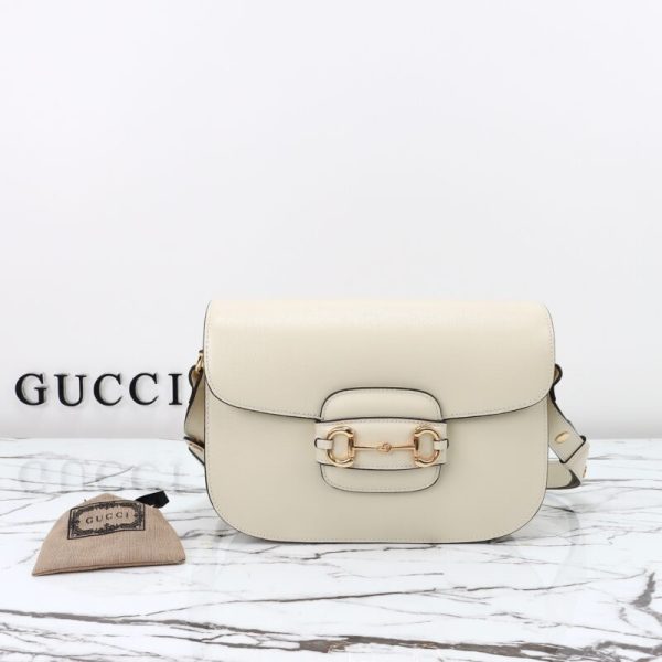 Gucci G 1955 Horsebit blanc — réplique