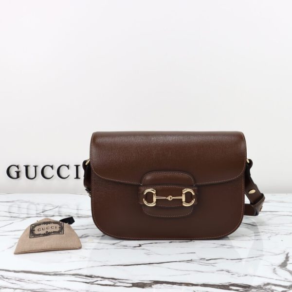 Gucci G 1955 Horsebit marron — réplique