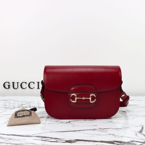 Gucci G 1955 Horsebit rouge — réplique