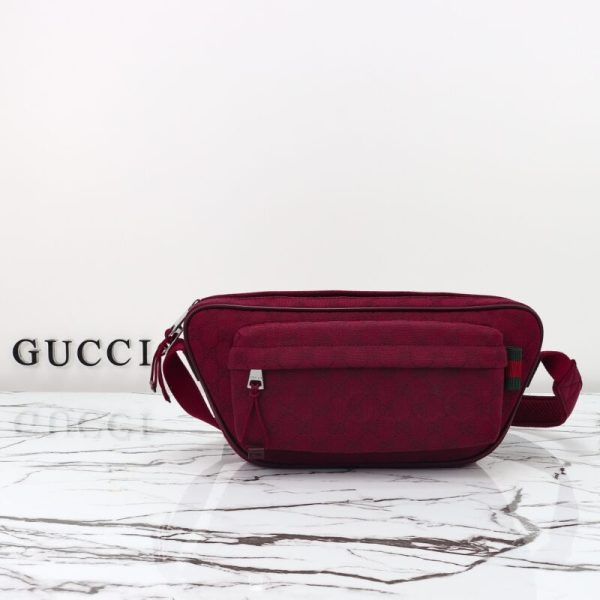 Gucci petit format GG sac banane rouge — réplique
