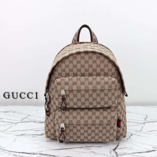 Gucci sac à dos GG toile Beige — réplique