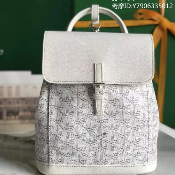 Sac à dos Goyard Goyardine mini Alpin en coloris blanc — réplique