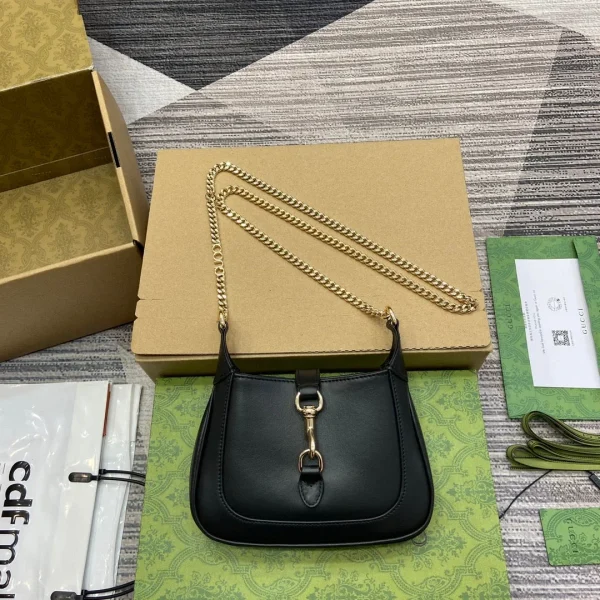 Sac JACKIE NOTTE mini 19 en coloris noir finitions dorées — réplique