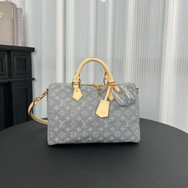 Sac Louis Vuitton Speedy souple 30 en Monogram denim toile — réplique