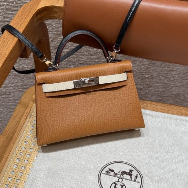 Hermès Kelly Noir bleu Epsom — réplique