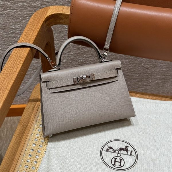 Hermès Kelly Gris Asphalte — réplique