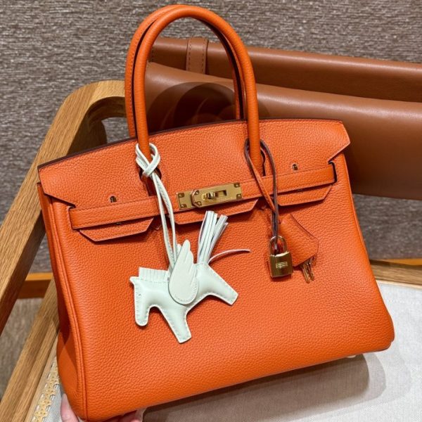 Hermès Birkin Orange Togo doré — réplique