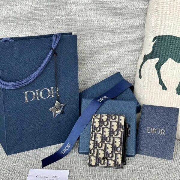 Dior Zipper porte-cartes blanc — réplique