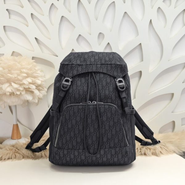 Dior 8 sac à dos Flap noir — réplique