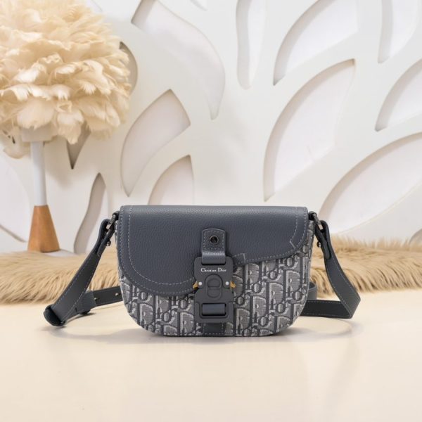 Dior Saddle besace gris — réplique