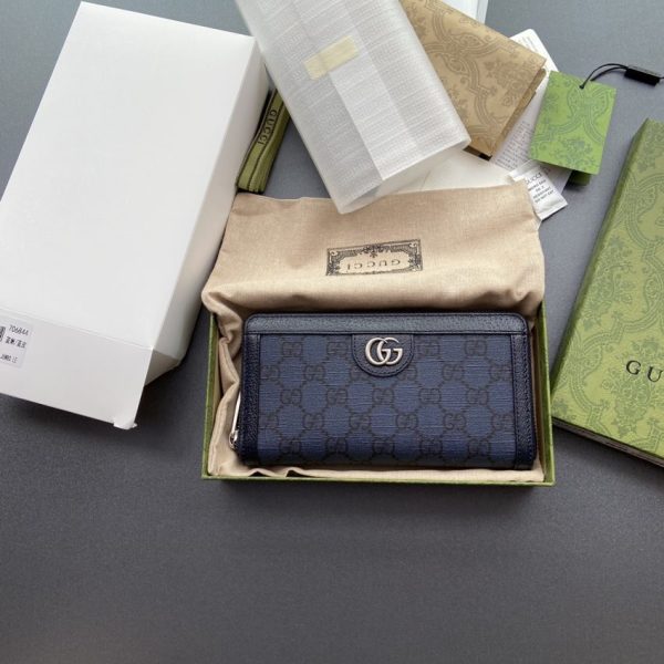 Gucci Ophidia Zipper portefeuille noir — réplique