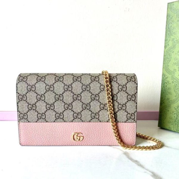 Gucci GG Marmont Chain sac rose — réplique