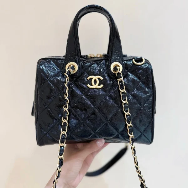 Sac à main Chanel petit format Bowling — réplique
