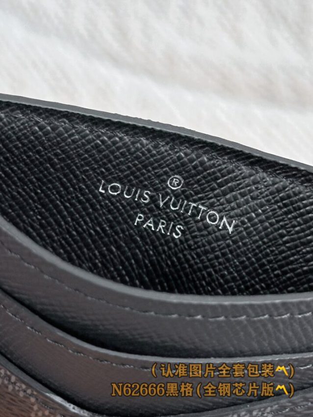 Louis Vuitton porte-cartes noir Grid — réplique – Image 3