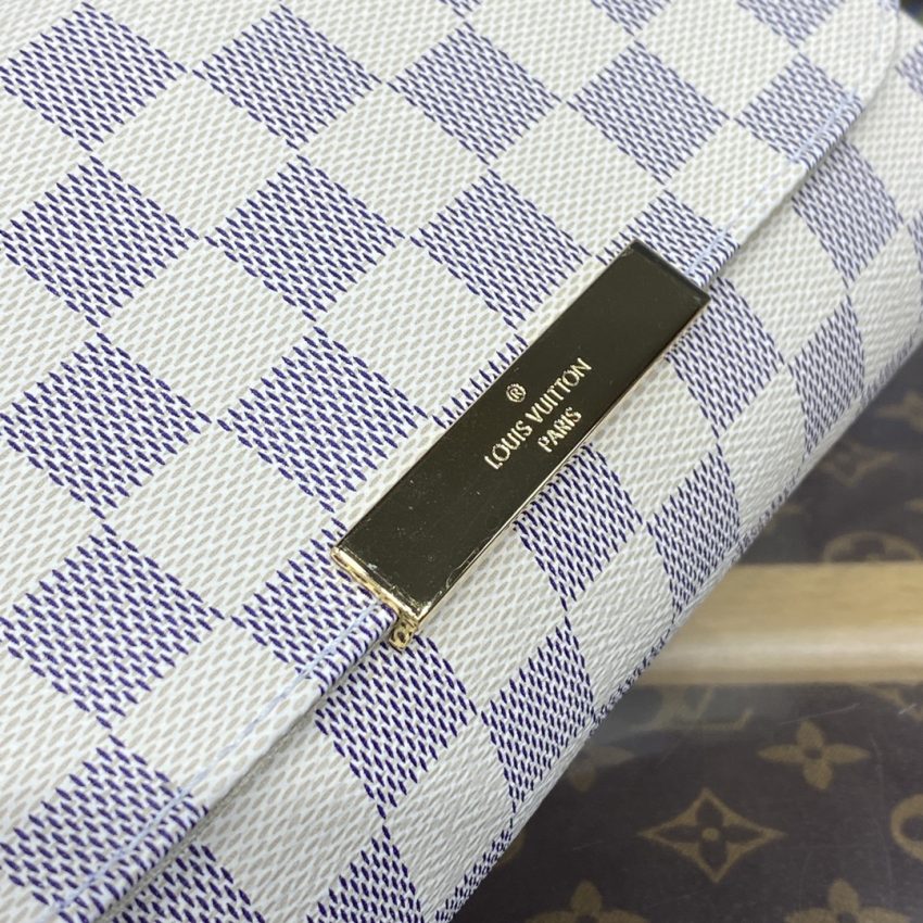 Louis Vuitton Favorite blanc Grid — réplique – Image 7