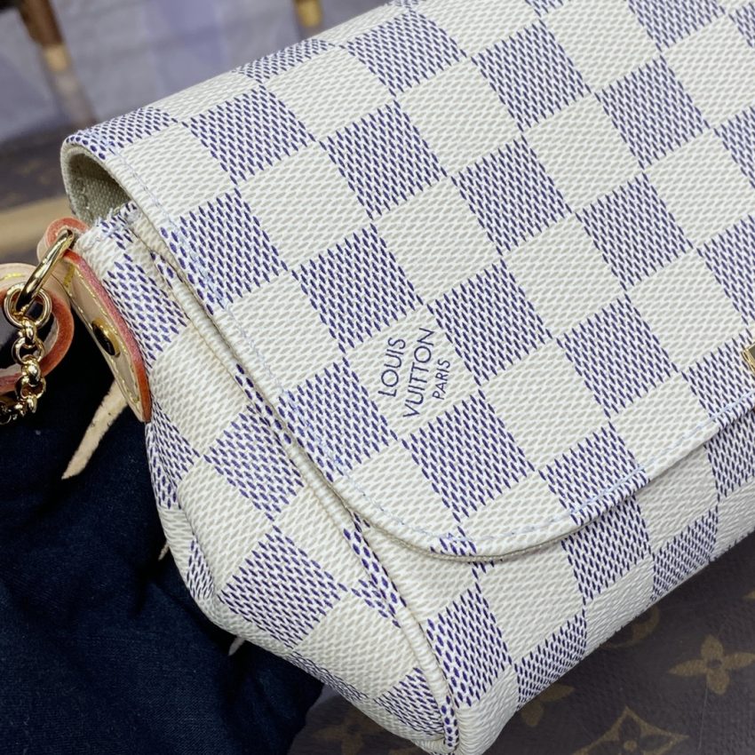 Louis Vuitton Favorite blanc Grid — réplique – Image 8