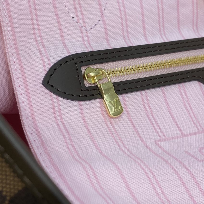 Louis Vuitton Neverfull MM Grid rose Inside — réplique – Image 6
