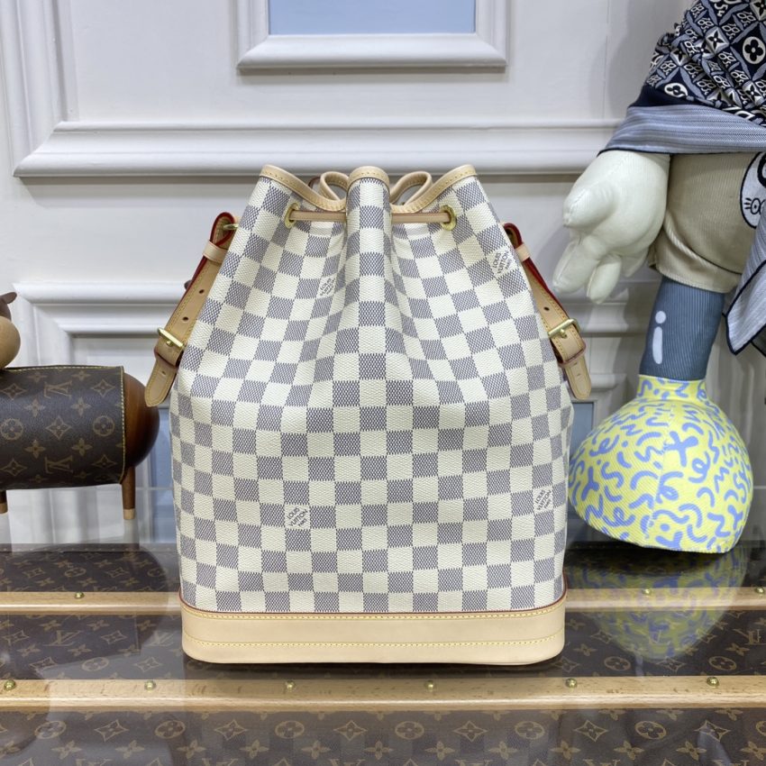 Louis Vuitton Noe Bucket blanc Grid MM — réplique – Image 3
