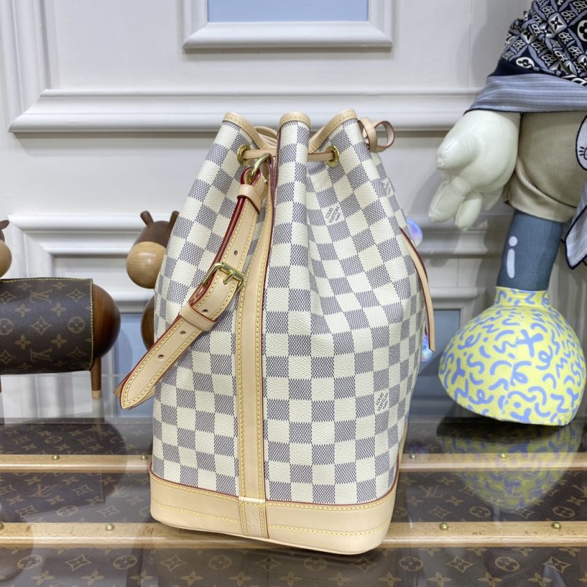 Louis Vuitton Noe Bucket blanc Grid MM — réplique – Image 6