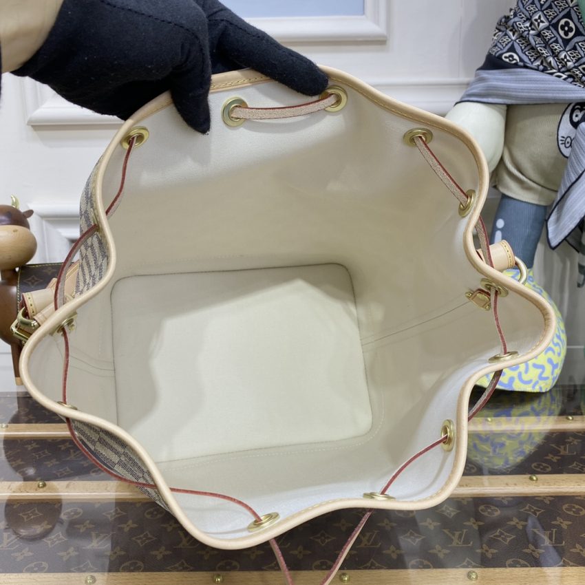 Louis Vuitton Noe Bucket blanc Grid MM — réplique – Image 7