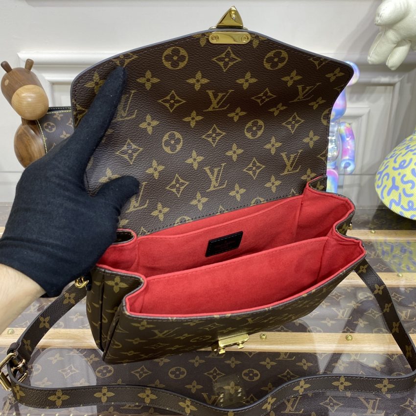 Louis Vuitton Pochette Metis sac porté épaule marron — réplique – Image 4