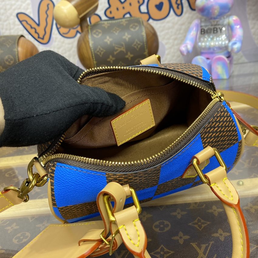 Louis Vuitton Speedy 18 bleu Grid — réplique – Image 5
