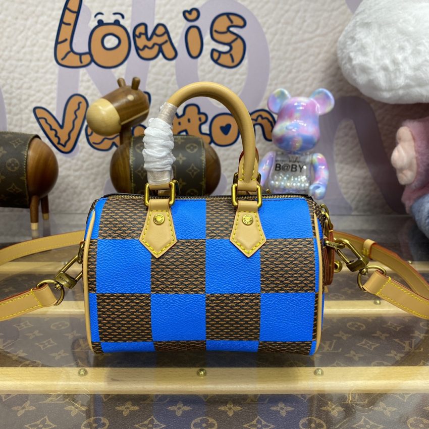 Louis Vuitton Speedy 18 bleu Grid — réplique – Image 6