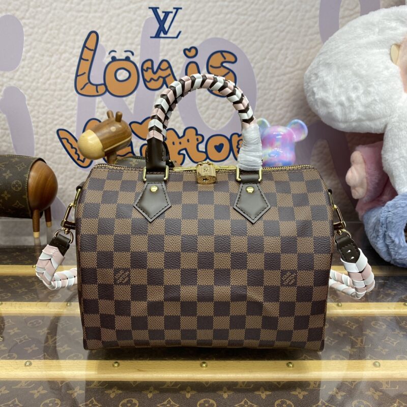 Louis Vuitton Speedy Bandouliere 25 marron Grid — réplique – Image 2