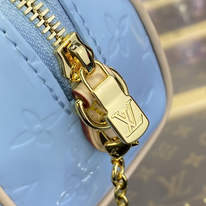 Louis Vuitton Speedy Nano bleu Patent — réplique – Image 4
