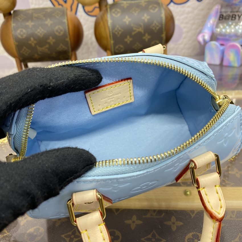 Louis Vuitton Speedy Nano bleu Patent — réplique – Image 8