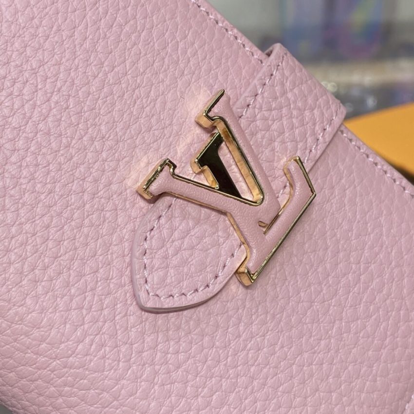Louis Vuitton Vertical Compact portefeuille rose — réplique – Image 2