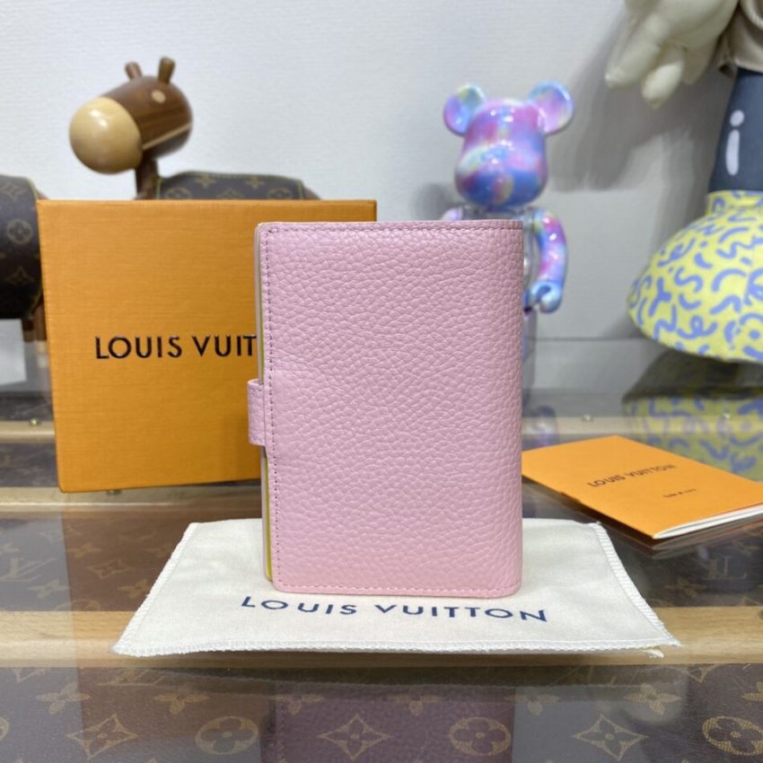 Louis Vuitton Vertical Compact portefeuille rose — réplique – Image 3