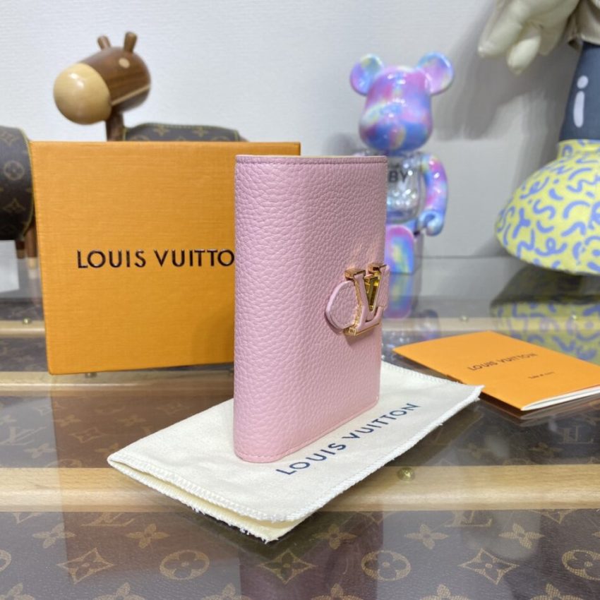 Louis Vuitton Vertical Compact portefeuille rose — réplique – Image 7