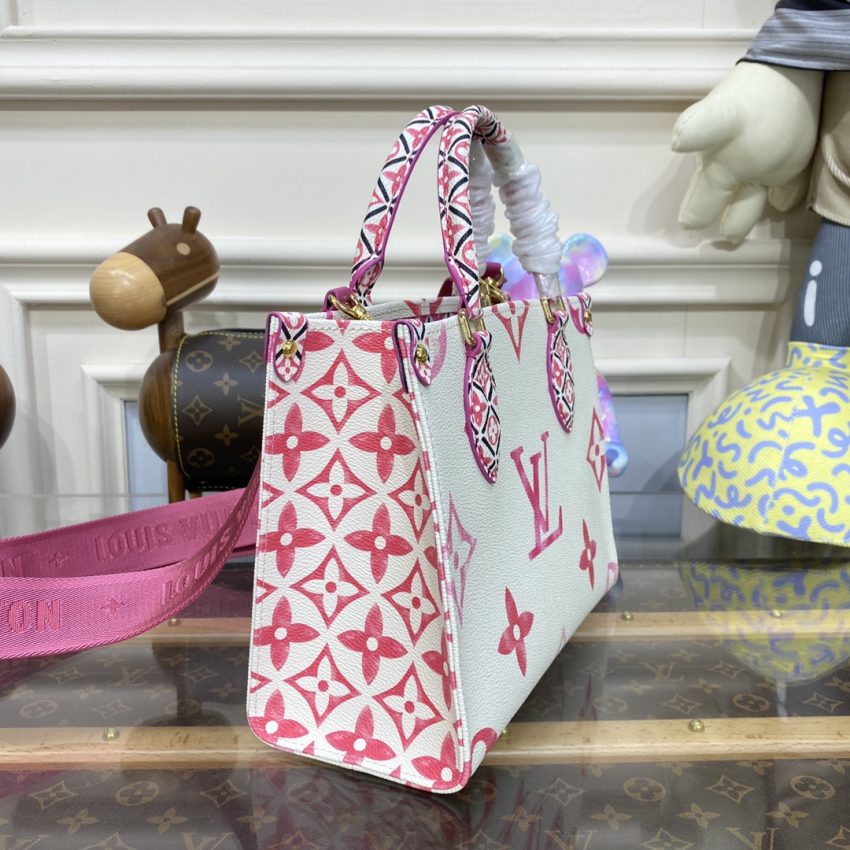 LV Onthego PM rose&blanc — réplique – Image 6