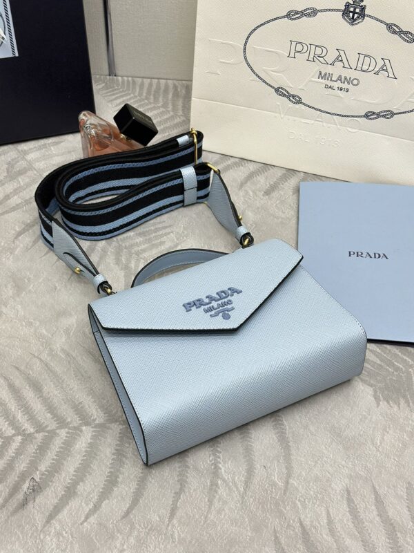 Prada Saffiano bleu Envelope — réplique – Image 4