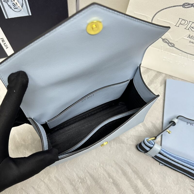 Prada Saffiano bleu Envelope — réplique – Image 6