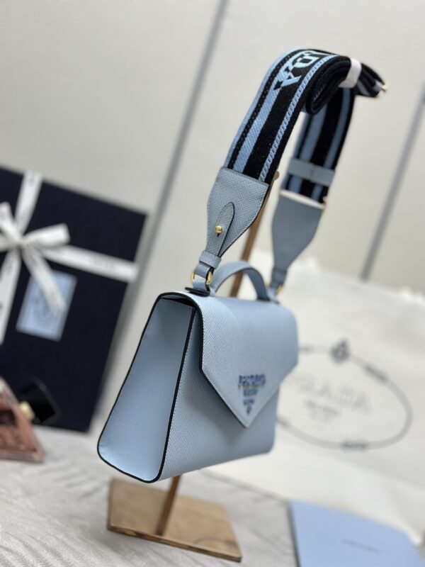 Prada Saffiano bleu Envelope — réplique – Image 7