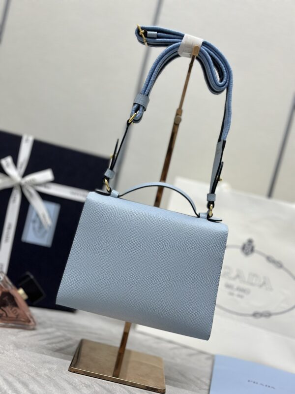 Prada Saffiano bleu Envelope — réplique – Image 8