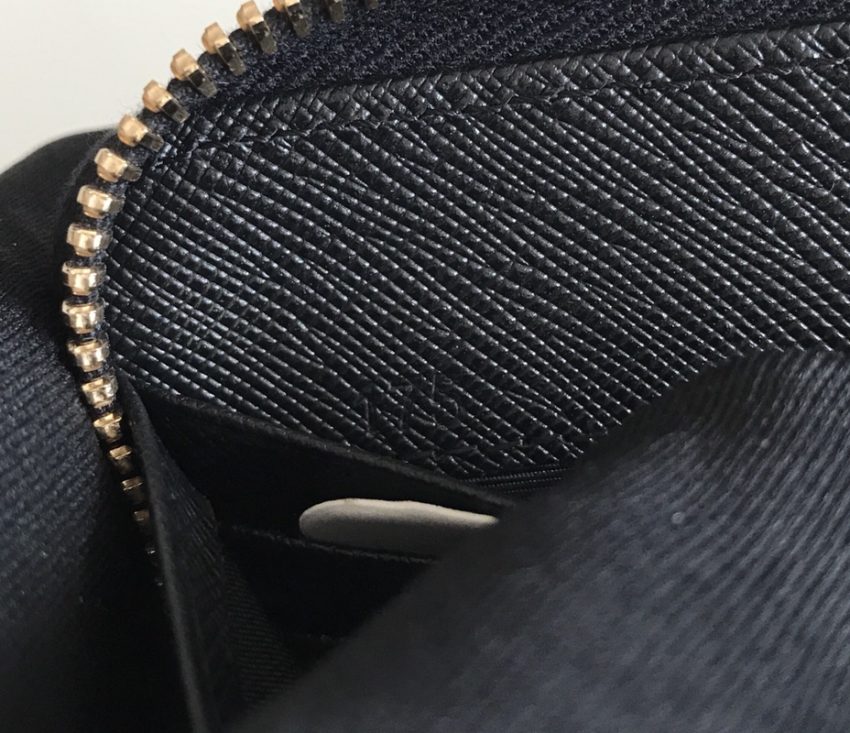 Prada Saffiano Long Zipper portefeuille noir — réplique – Image 3