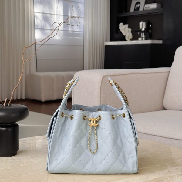 Chanel 25 moyen format sac bleu ciel — réplique
