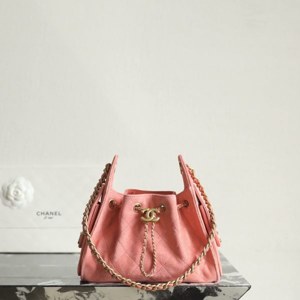 Chanel 25 Mini sac daim Rose — réplique
