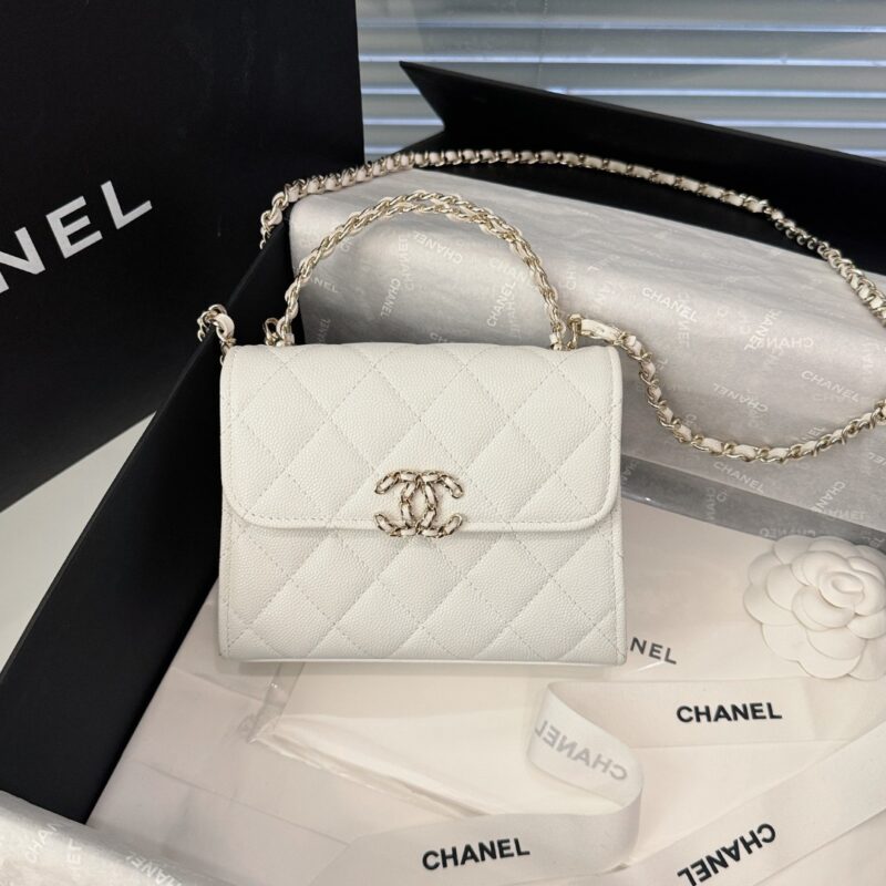 CHANEL 23P Kelly Handle blanc — réplique