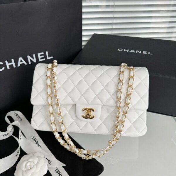 CHANEL Classic Flap 25cm blanc — réplique