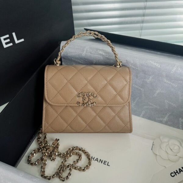 CHANEL 23P Kelly Handle Milk Tea — réplique
