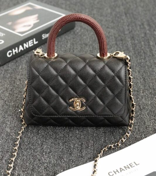 CHANEL 23P Coco Lizard Handle — réplique
